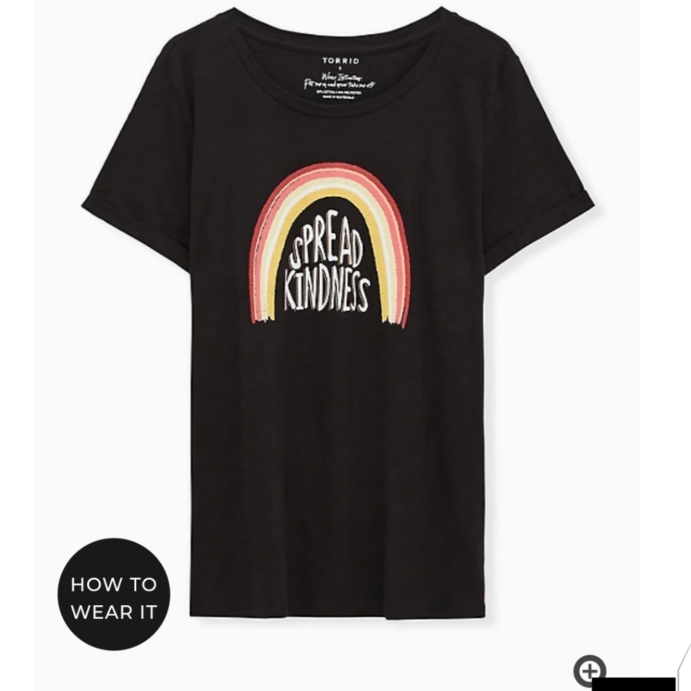 🆕 2X SPREAD KINDNESS RELAXED FIT CREW TEE - SLUB